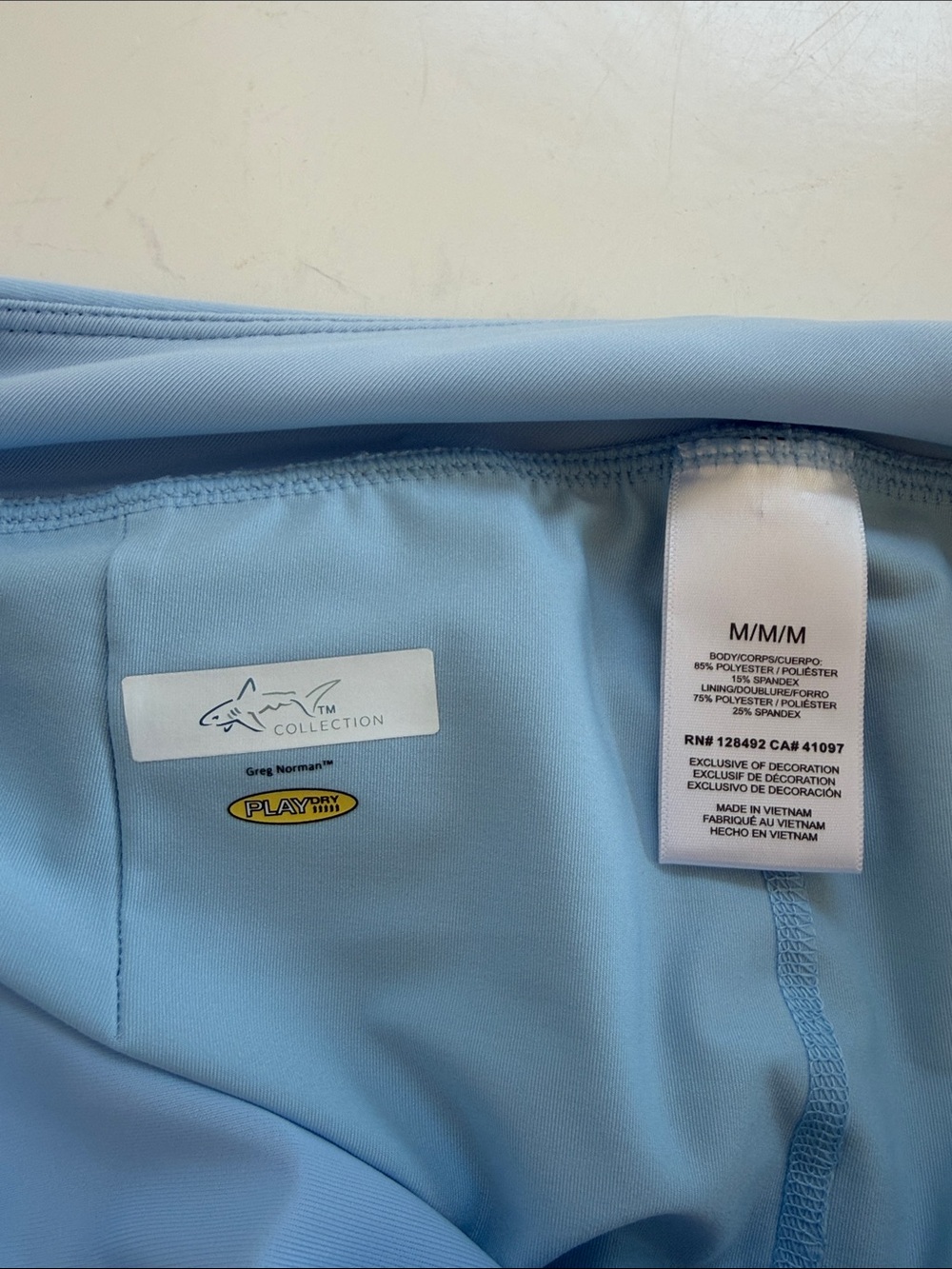 Greg Norman Collection Light Blue Athletic Skort - Picture 2 of 6